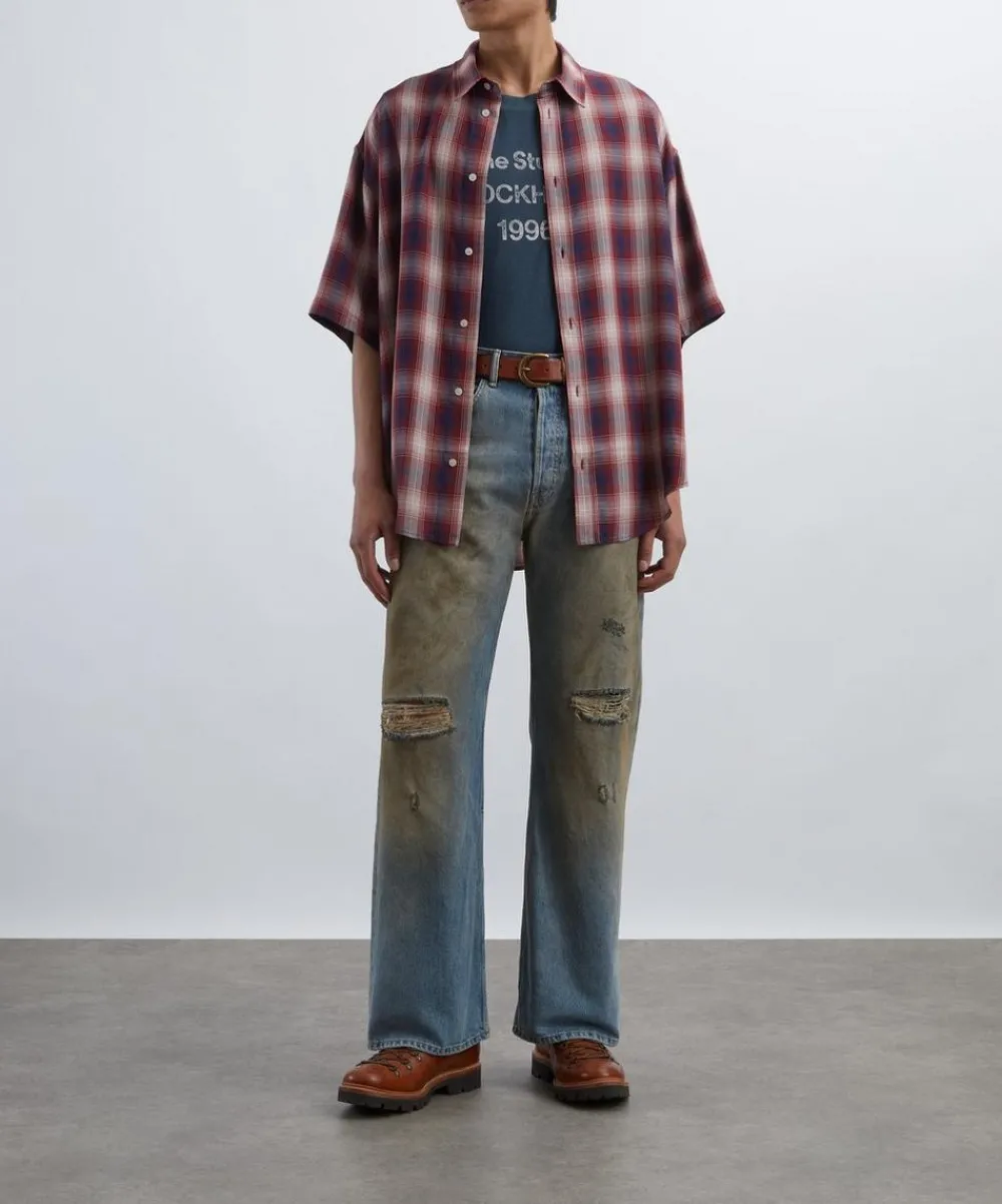 Acne Studios Tops^Relaxed Short-Sleeve Logo T-Shirt