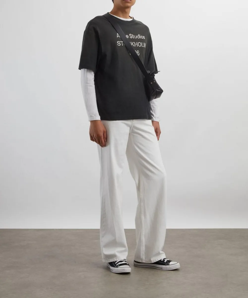 Acne Studios Tops^Relaxed Short-Sleeve Logo T-Shirt