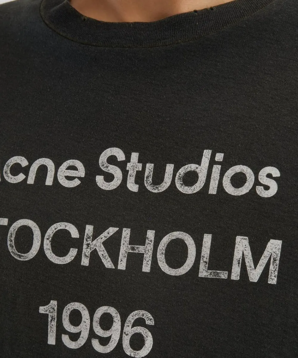 Acne Studios Tops^Relaxed Short-Sleeve Logo T-Shirt