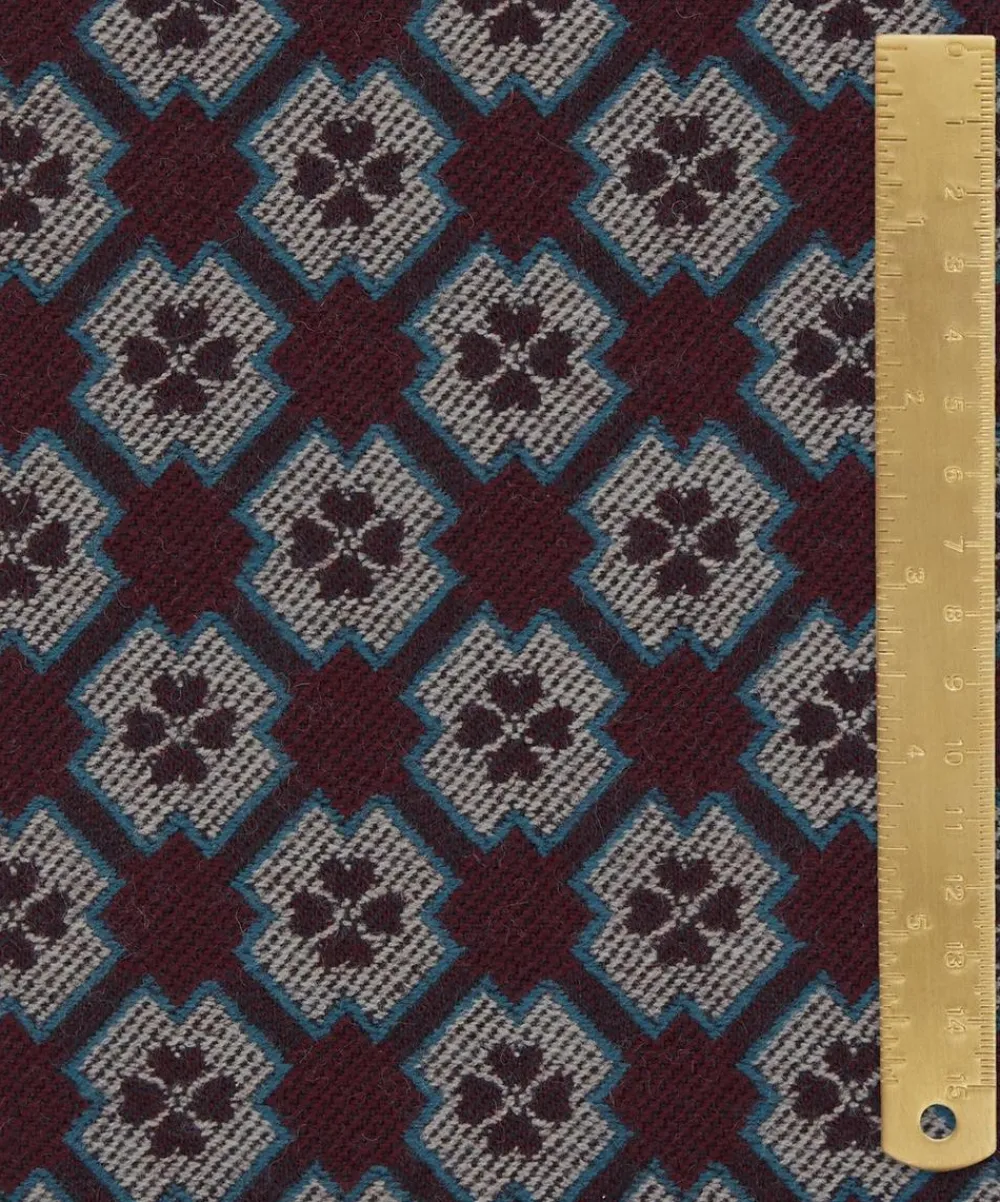 Liberty Interiors Furnishing Fabrics^Remy Rose Wool in Dragonfly
