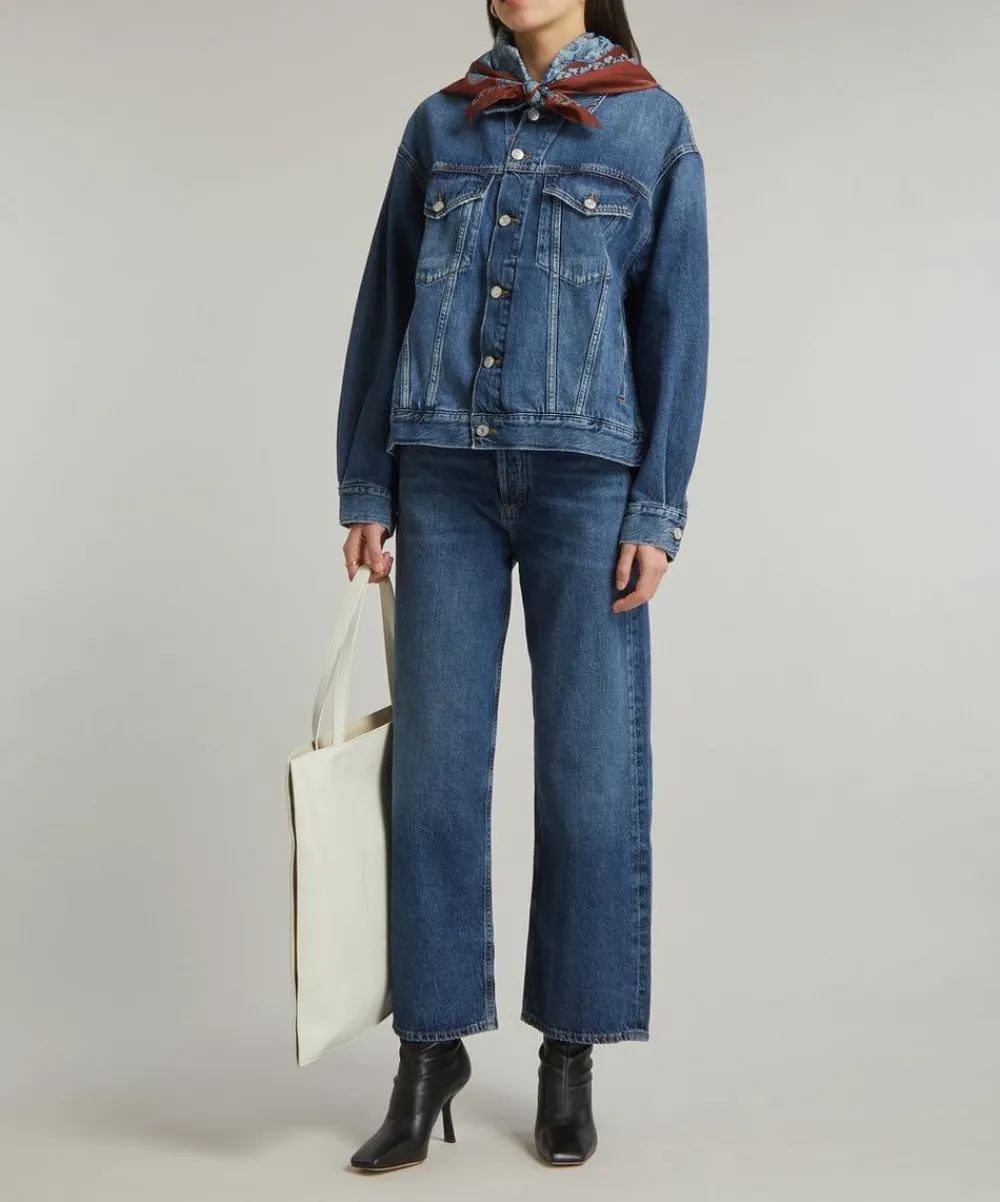 AGOLDE Jeans^Ren High-Rise Wide-Leg Jeans in Contro