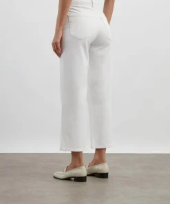 AGOLDE Jeans^Ren Stretch Cropped Wide-Leg Jeans in White Wash