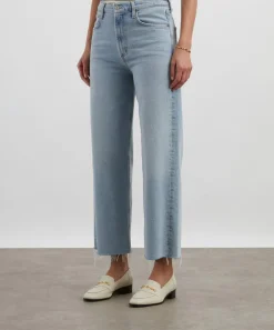 AGOLDE Jeans^Ren Stretch Cropped Wide-Leg Jeans in Beam