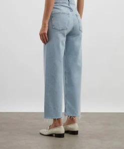 AGOLDE Jeans^Ren Stretch Cropped Wide-Leg Jeans in Beam