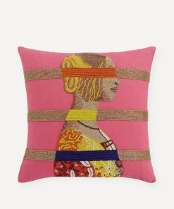 Jonathan Adler Cushions^Renaissance Bars Beaded Cushion