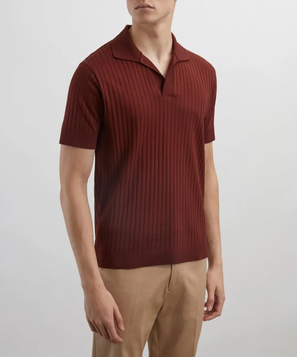 Paul Smith Tops^Resort Ribbed Polo Shirt