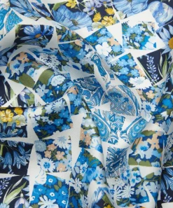Liberty Scarves^Retold Patchwork 45x45 Silk Scarf