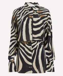 Rat & Boa Dresses^Rhoda Zebra Shirt Dress