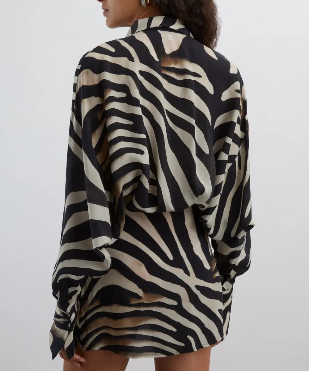 Rat & Boa Dresses^Rhoda Zebra Shirt Dress
