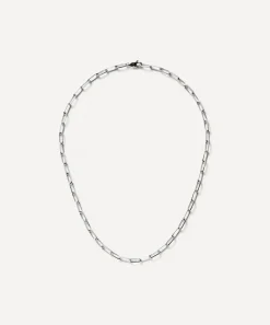Missoma Necklaces^Rhodium-Plated Classic Mini Paperclip Chain Necklace