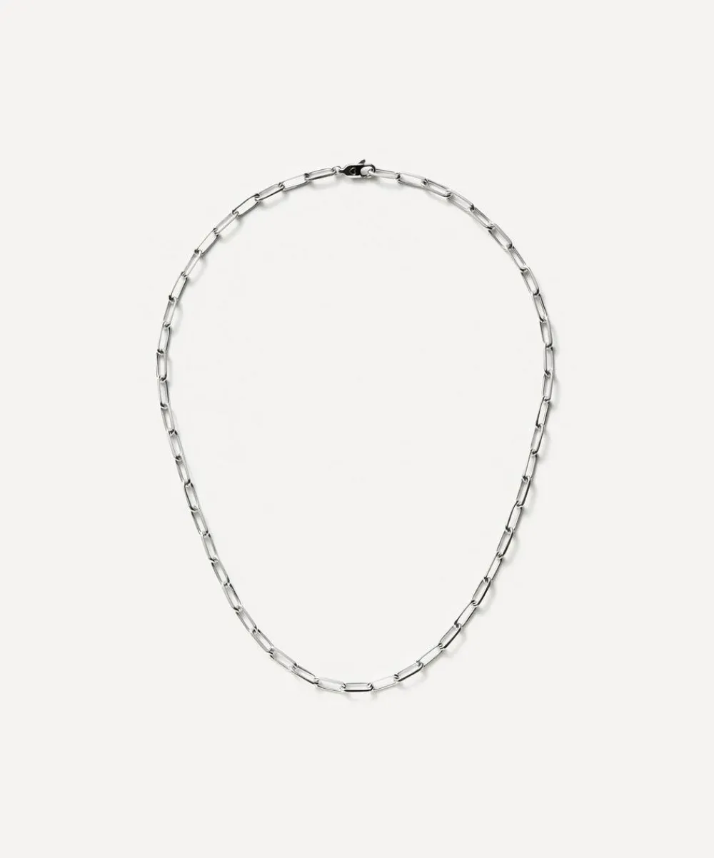 Missoma Necklaces^Rhodium-Plated Classic Mini Paperclip Chain Necklace