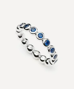 Missoma Rings^Rhodium-Plated Tennis Stacking Ring