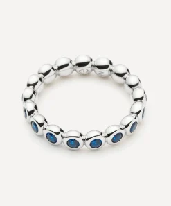 Missoma Rings^Rhodium-Plated Tennis Stacking Ring