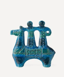 Bitossi Ornaments^Rimini Blu Ceramic Cavallerizzo Figure