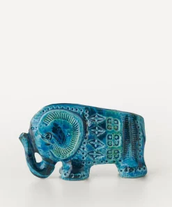 Bitossi Ornaments^Rimini Blu Ceramic Elephant Figure