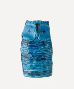 Bitossi Ornaments^Rimini Blu Ceramic Gufo Figure