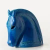 Bitossi Ornaments^Rimini Blu Ceramic Horse Head Figure