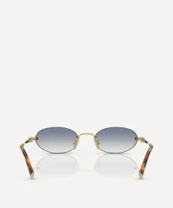 Miu Miu Sunglasses & Glasses^Rimless Oval Sunglasses