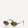 Miu Miu Sunglasses & Glasses^Rimless Oval Sunglasses