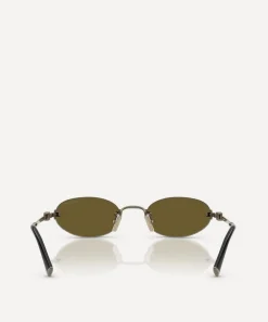 Miu Miu Sunglasses & Glasses^Rimless Oval Sunglasses