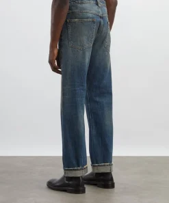Neuw Jeans^River Baggy Straight-Leg Jeans in Delphi Selvedge