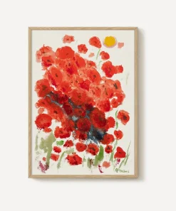 PSTR Studio Wall Art^Robert Möllard Field of Roses Vase Framed Print