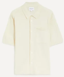 Norse Projects Shirts^Rollo Cotton-Linen Short-Sleeve Shirt