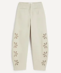 Clea Trousers & Shorts^Romeo Cutwork Embroidered Trousers