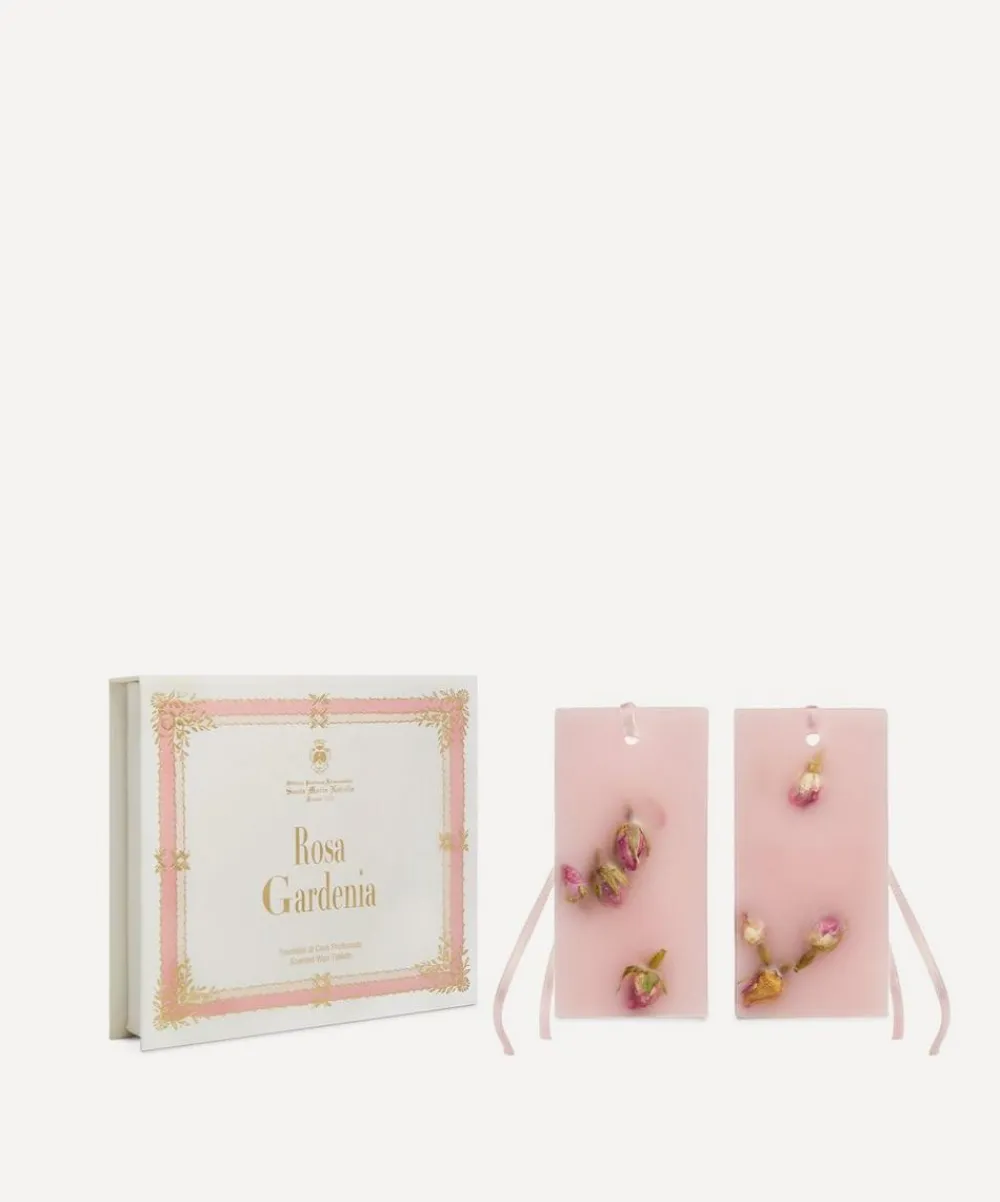 Officina Profumo-Farmaceutica di Santa Maria Novella Candles & Candle Holders^Rosa Gardenia Scented Wax Tablets Set of 2