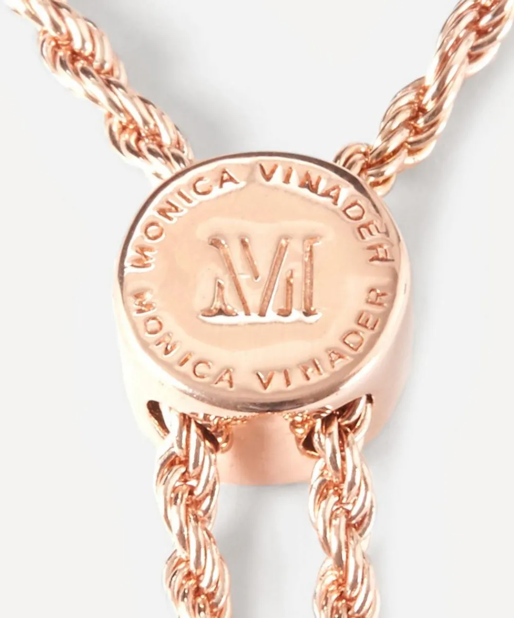 Monica Vinader Bracelets^Rose Gold Plated Vermeil Silver Linear Diamond Chain Friendship Bracelet