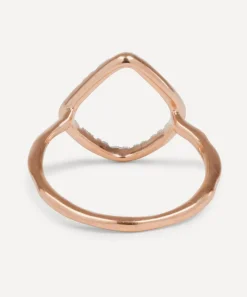 Monica Vinader Rings^Rose Gold Plated Vermeil Silver Riva Diamond Hoop Ring
