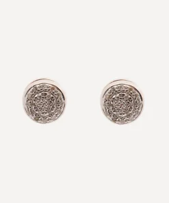 Monica Vinader Earrings^Rose Gold Vermeil Fiji Mini Diamond Button Stud Earrings