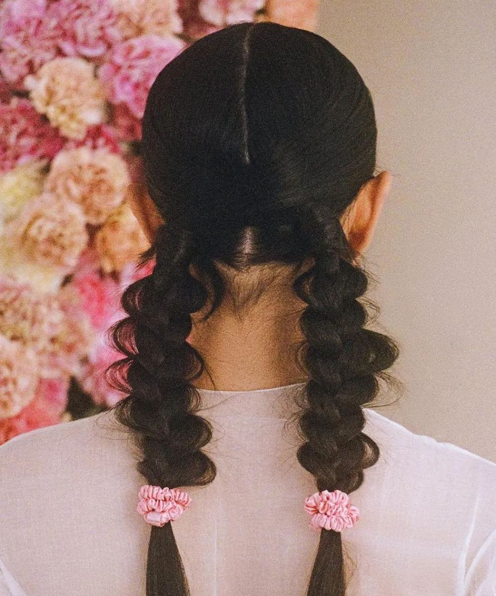 Slip Wellness^Rose Skinny Silk Scrunchie Set of Four