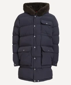 Moncler Coats & Jackets^Rowan Teddy-Trimmed Hooded Long Down Jacket