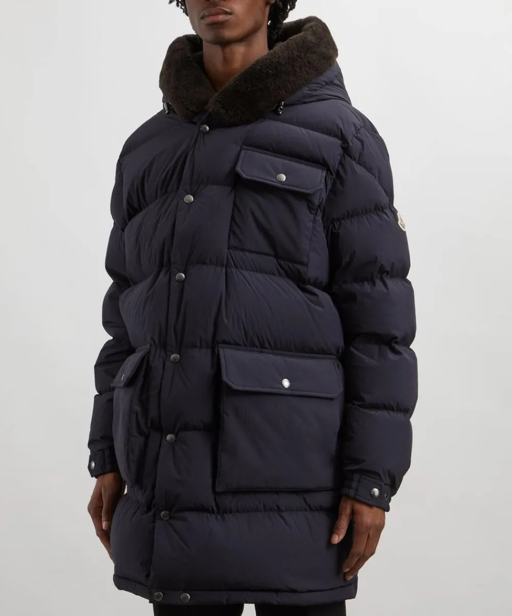 Moncler Coats & Jackets^Rowan Teddy-Trimmed Hooded Long Down Jacket