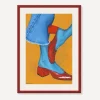 PSTR Studio Wall Art^Roxanne Bayman Red Heels Framed Print