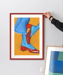 PSTR Studio Wall Art^Roxanne Bayman Red Heels Framed Print