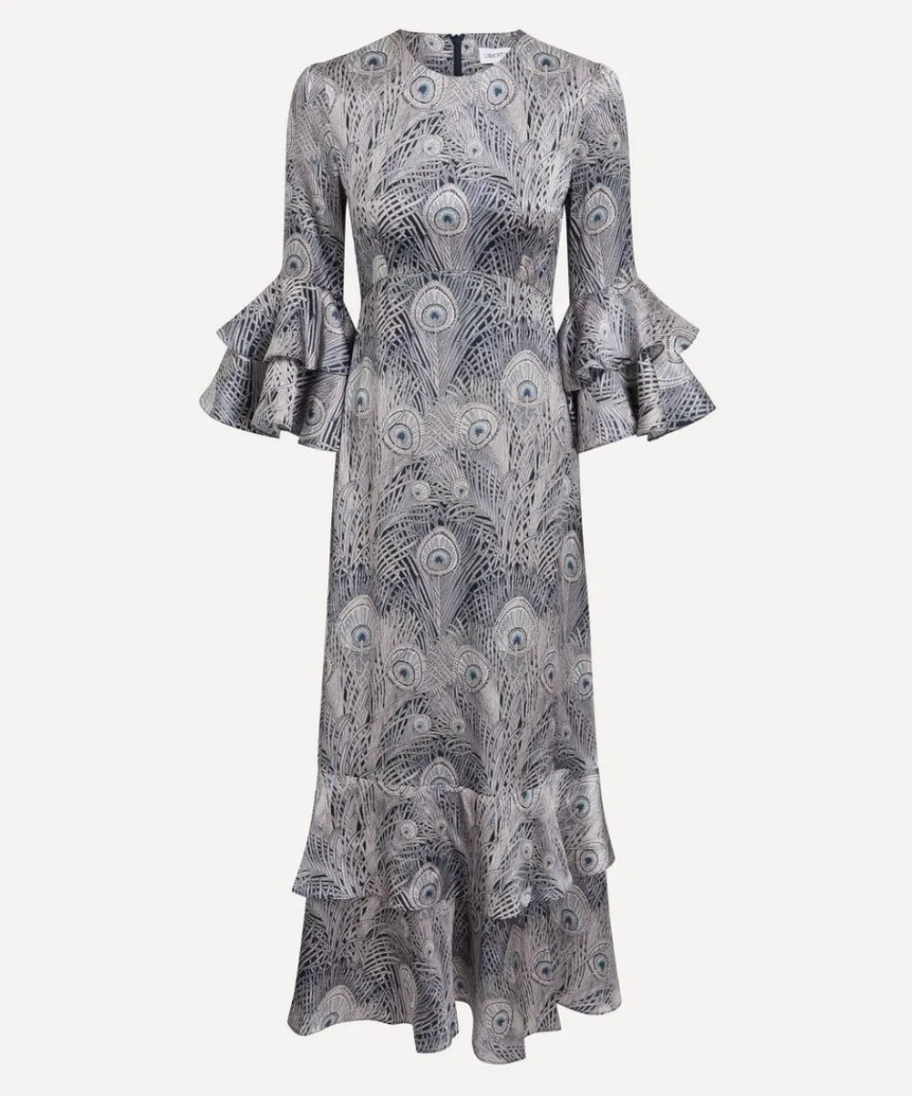 Liberty Dresses^Royal Hera Silk Satin Gala Maxi Dress