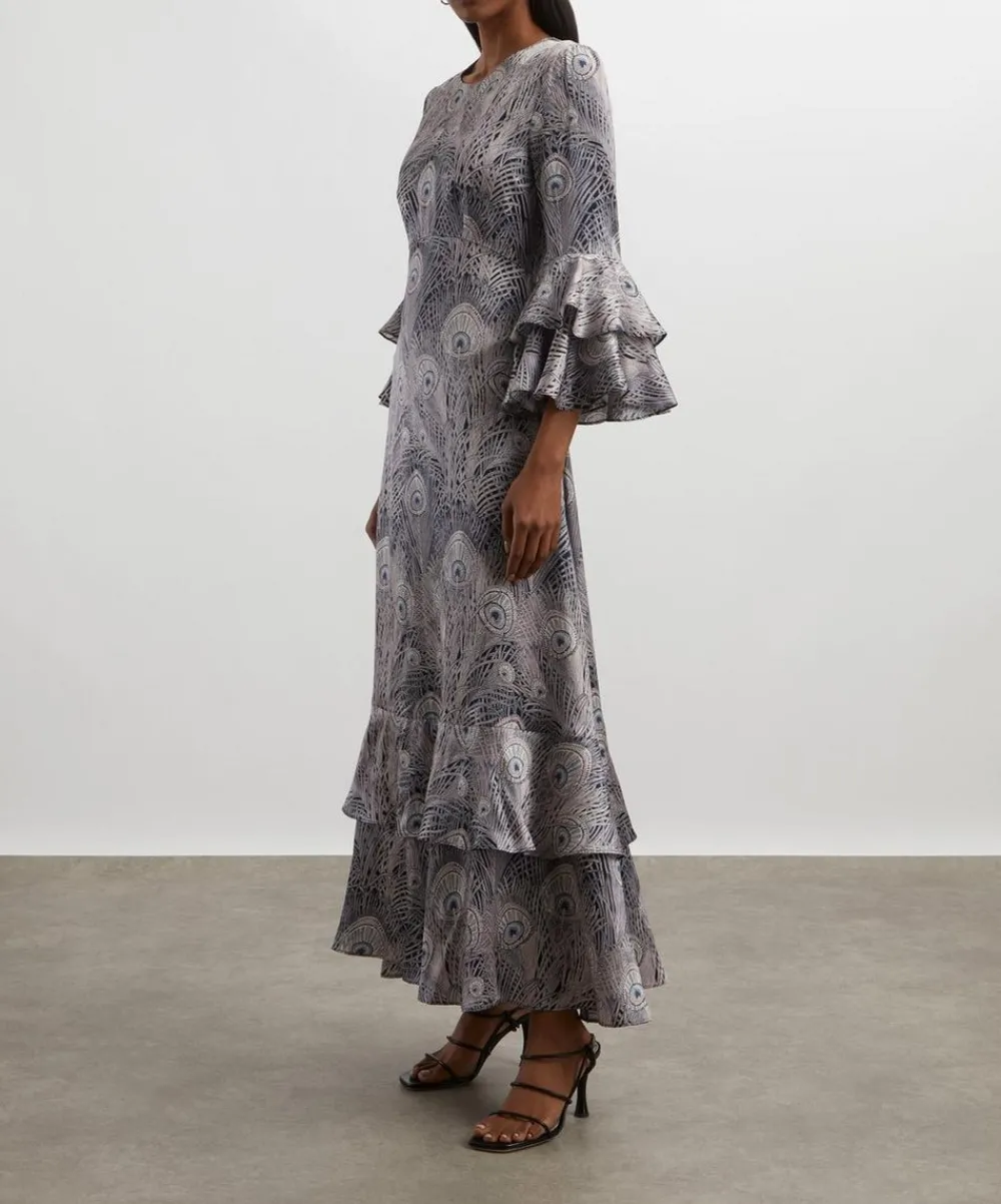 Liberty Dresses^Royal Hera Silk Satin Gala Maxi Dress