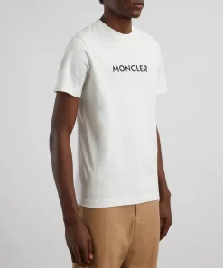 Moncler Tops^Rubberized Logo T-Shirt