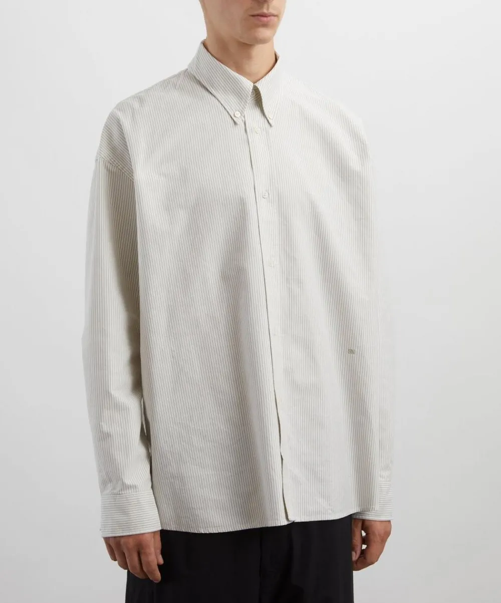 Studio Nicholson Shirts^Ruskin Oxford Cloth Striped Shirt