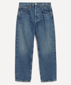 AGOLDE Jeans^90s Crop Mid-Rise Straight Jeans in Essence
