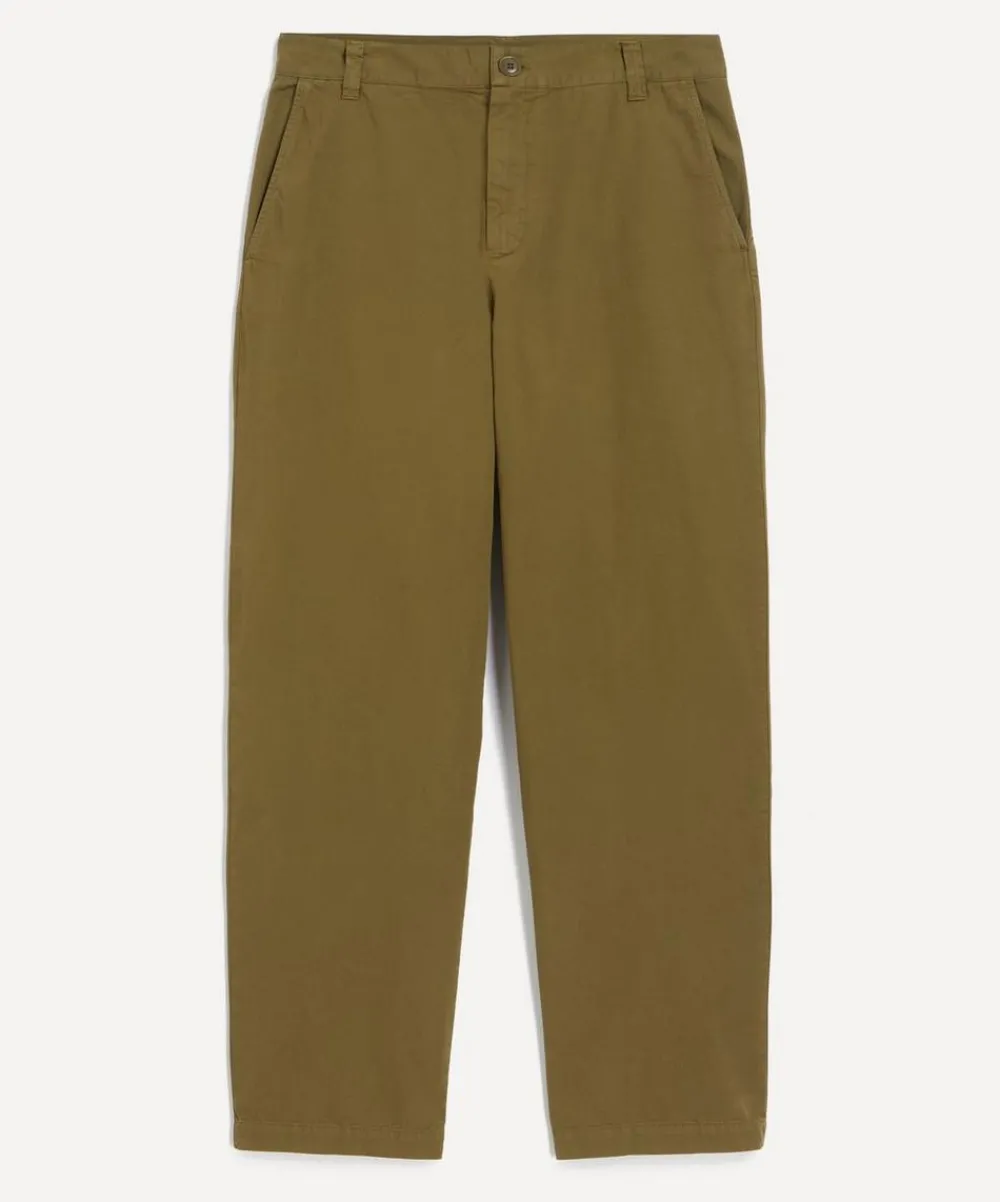 A.P.C. Trousers^Sage Green Lawrence Cotton Chinos
