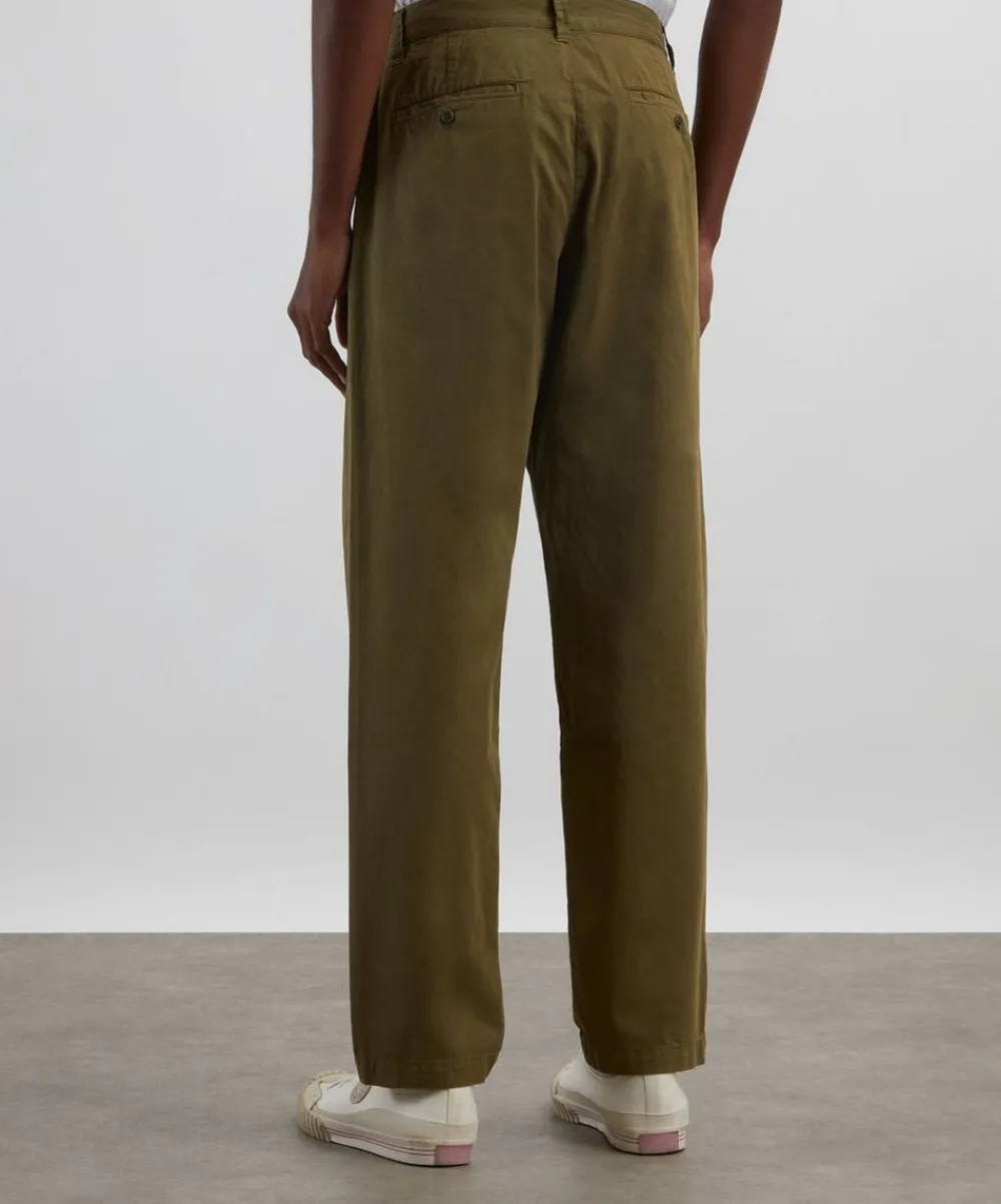 A.P.C. Trousers^Sage Green Lawrence Cotton Chinos