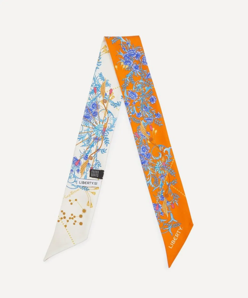 Liberty Scarves^Sagittarius 5X88 Ribbonette Silk Scarf