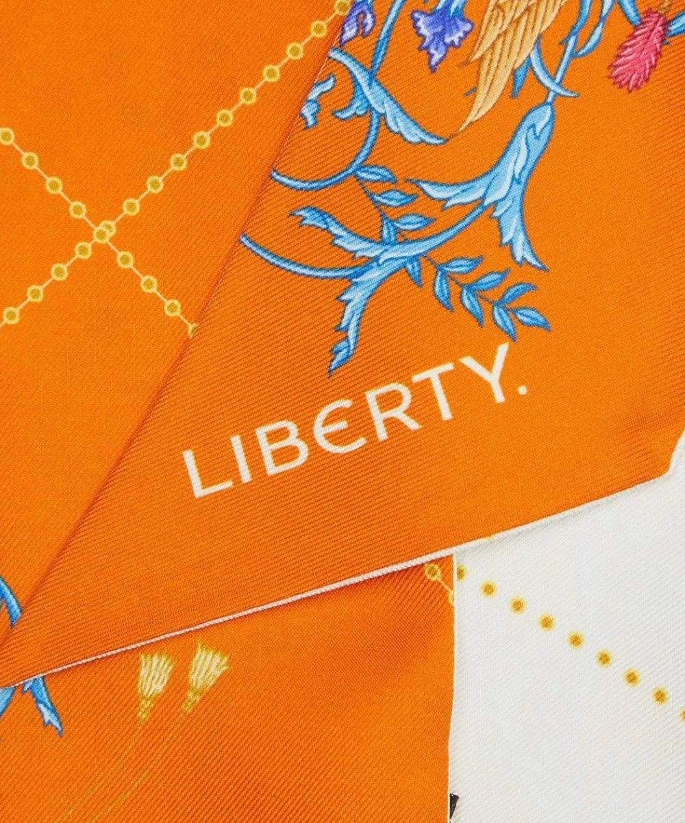 Liberty Scarves^Sagittarius 5X88 Ribbonette Silk Scarf