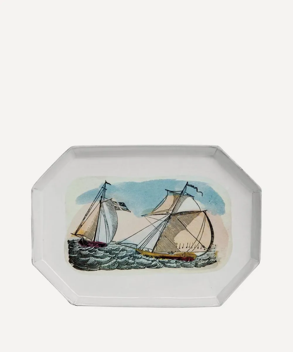 Astier de Villatte Tableware^Sailboats Platter