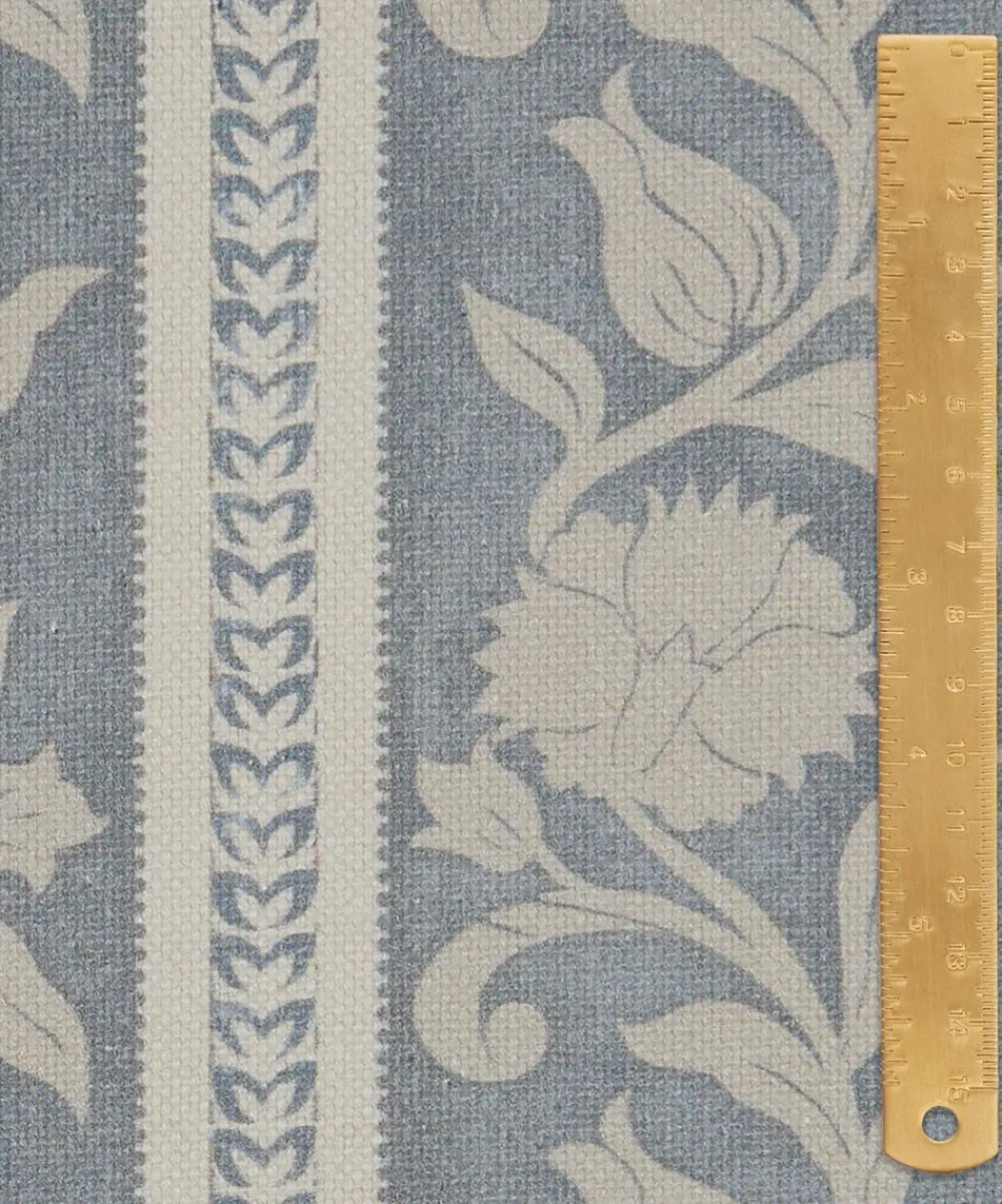 Liberty Interiors Furnishing Fabrics^Sambourne Stripe in Flax Flower