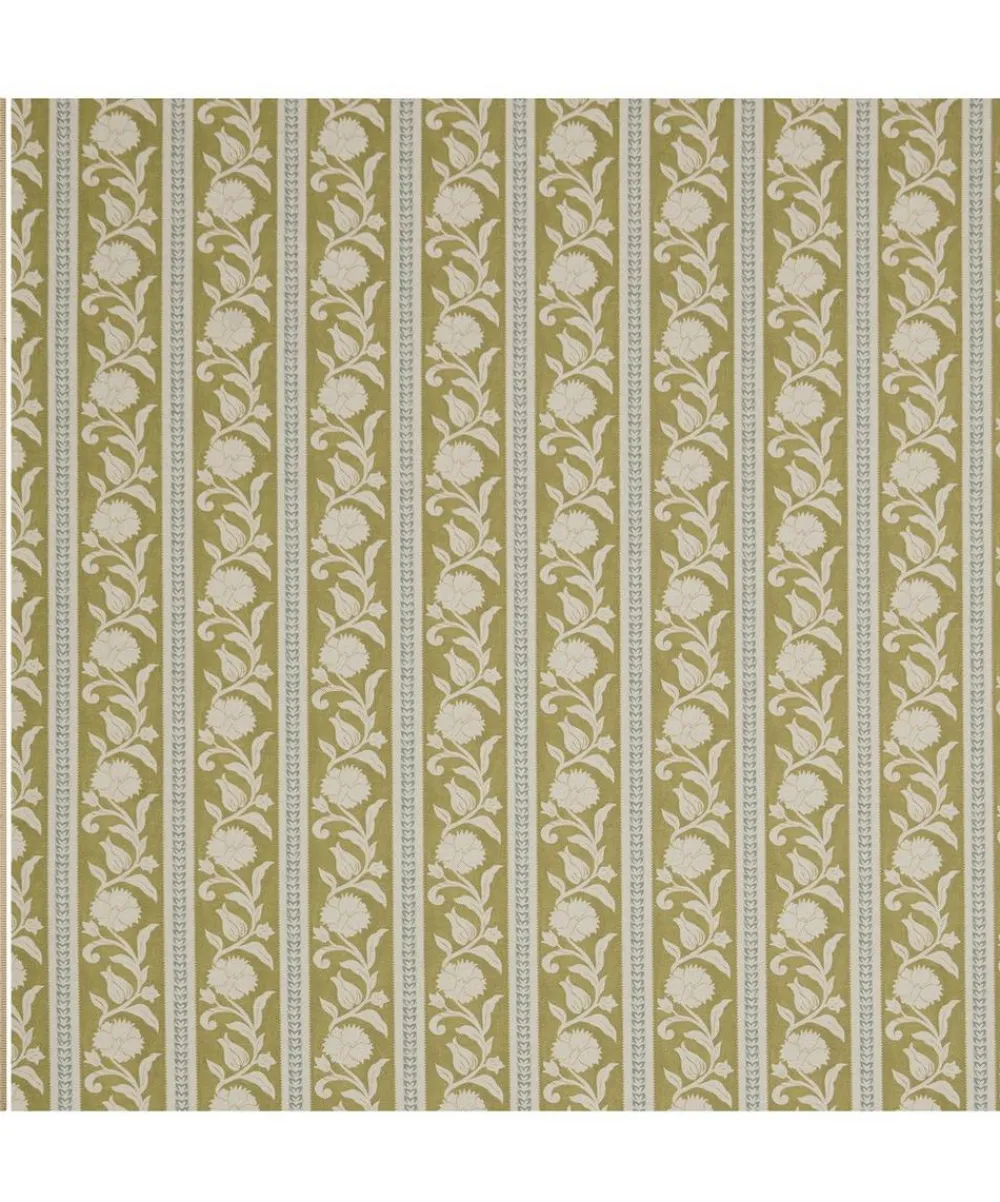 Liberty Interiors Furnishing Fabrics^Sambourne Stripe in Kelp