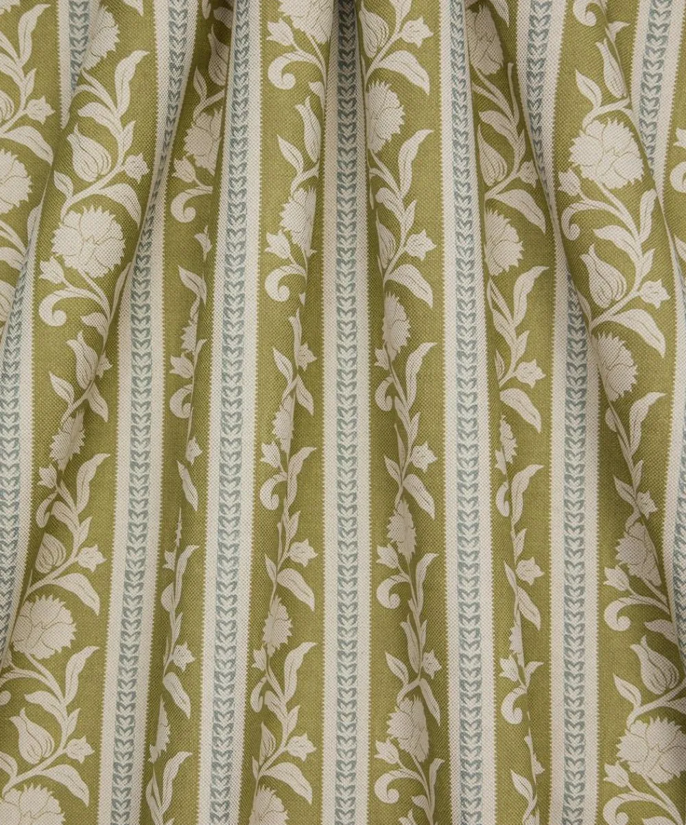 Liberty Interiors Furnishing Fabrics^Sambourne Stripe in Kelp